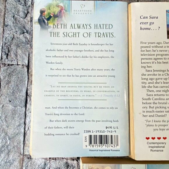 Heartsong Presents Vintage Romance Novels Set of 3 Paperback - Picture 2 of 6